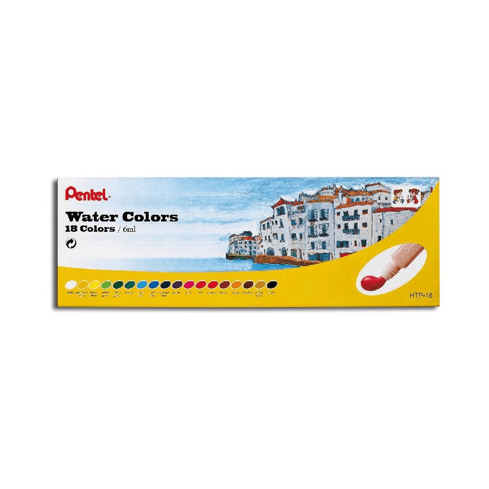 Pentel Water Colors 6ml 18Pcs 