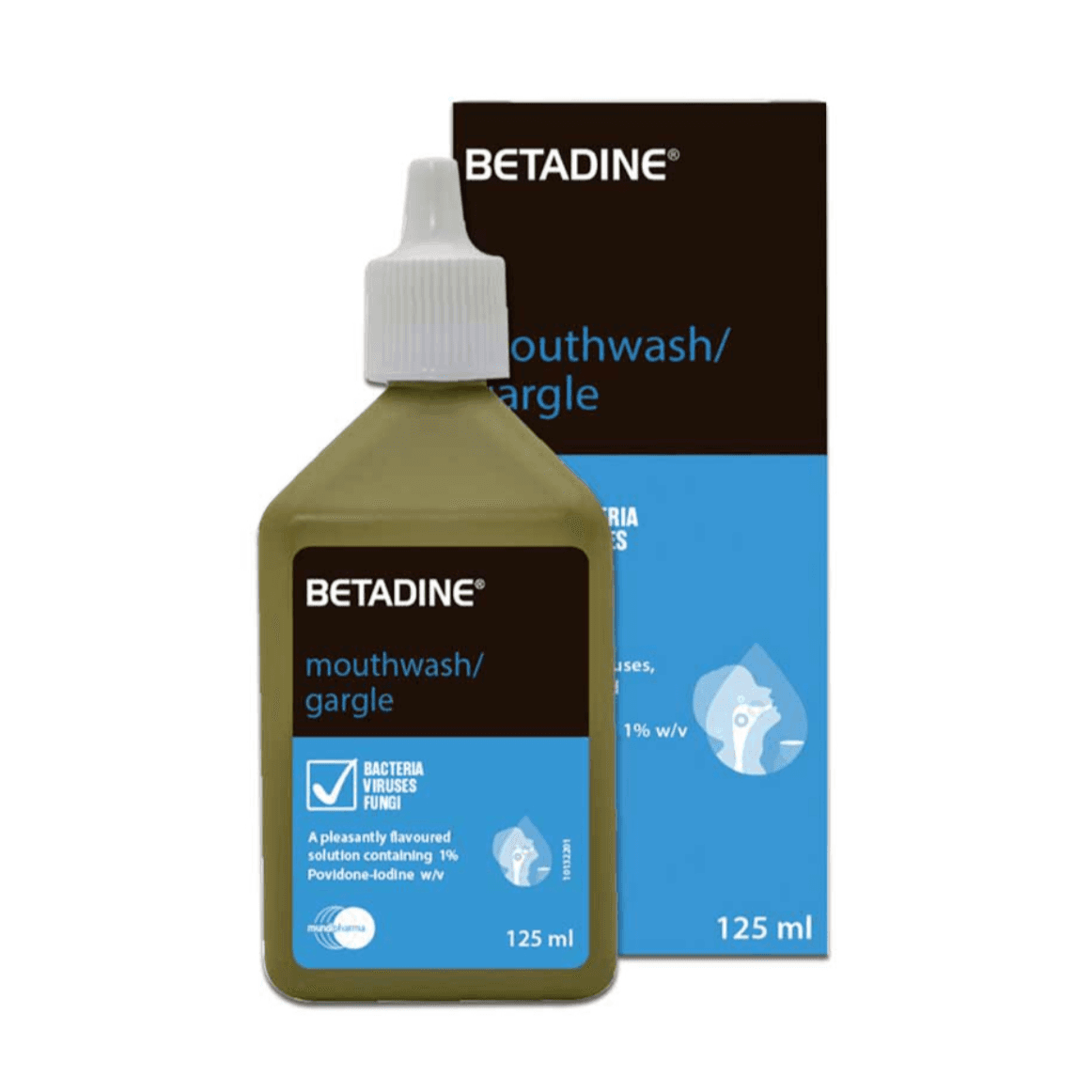 Betadine Gargle Mouthwash 125Ml