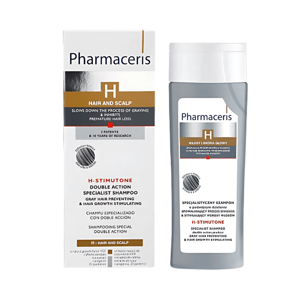 Pharmaceris H-stimutone Double Action Specialist Shampoo For Hair Growth Stimulating & Grey Hair Preventing 250ml