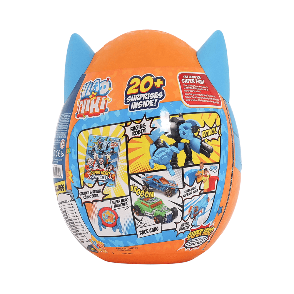 Vlad & Niki Super Hero Surprise Egg 3+ Years - Colors May Vary
