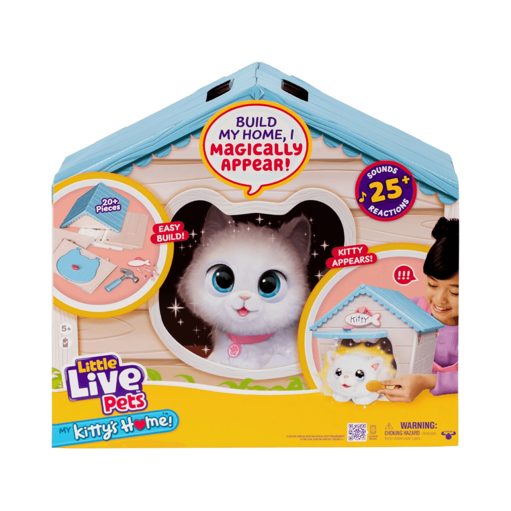 Little Live Pets My Kitty's Home Interactive Plush & Playset Assorted
