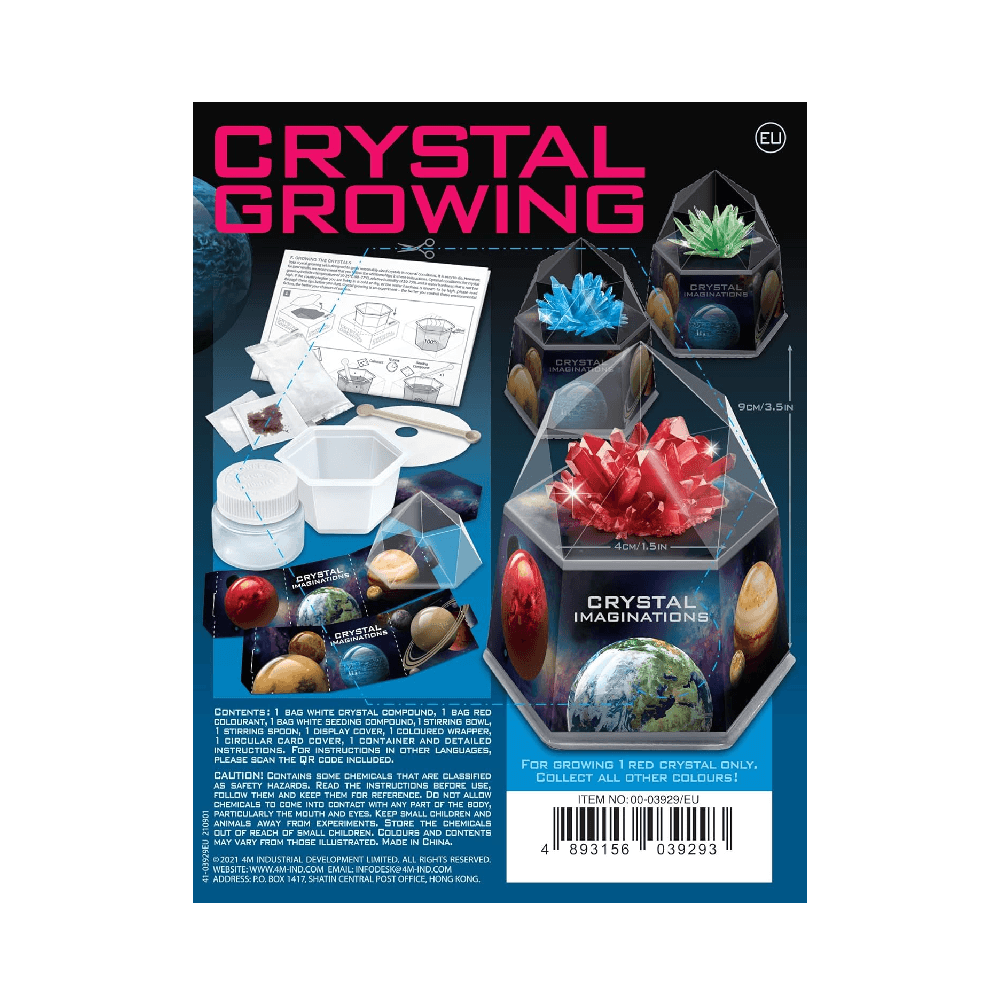 4M Crystal Imaginations Space Gem Crystal Growing Kit 10+ Years