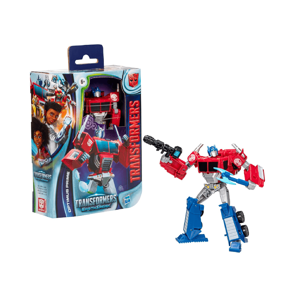 Hasbro Transformers Earthspark Deluxe Optimus Prime Action Figure 12cm 6+ Years