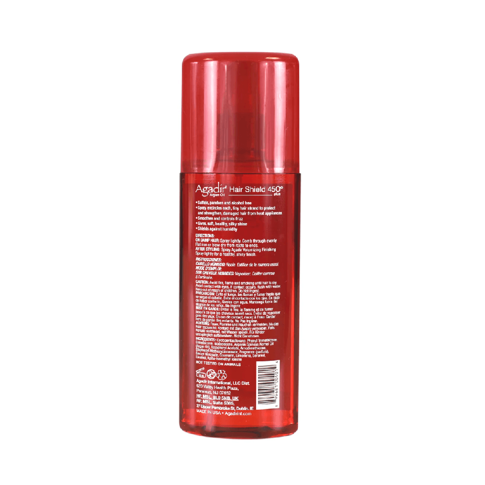Agadir Hair Shield 450 Plus Spray Treatment Maximum Defense Against Heat Appliances 200ml