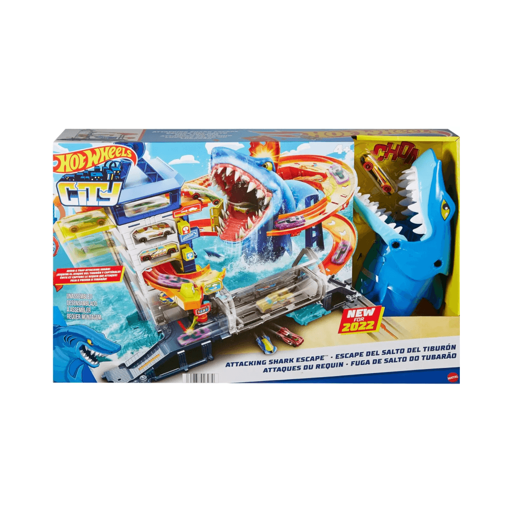 Hot Wheels City Attacking Shark Escape Playset