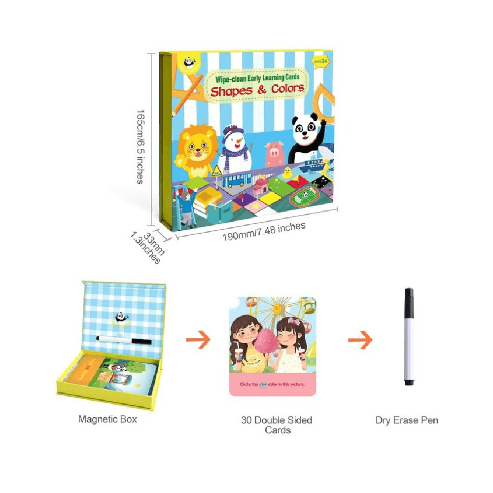 Panda Juniors Wipe Clean Early Learning Cards