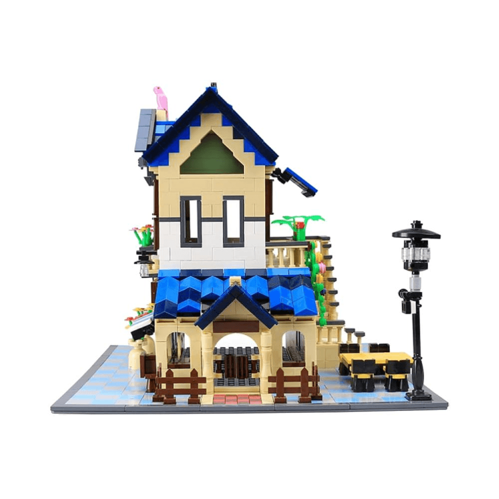 Dragon Blok Architecture Series French Country Lodge Building Blocks Set