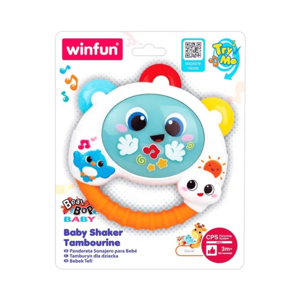 Winfun Baby Shaker Tambourine Toy 3+ Months