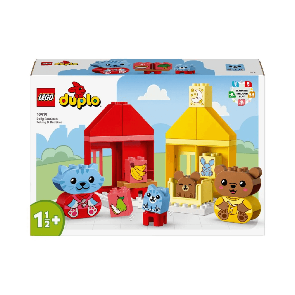 LEGO 10414 DUPLO My First Daily Routines: Eating & Bedtime Building Toy Set 28Pcs