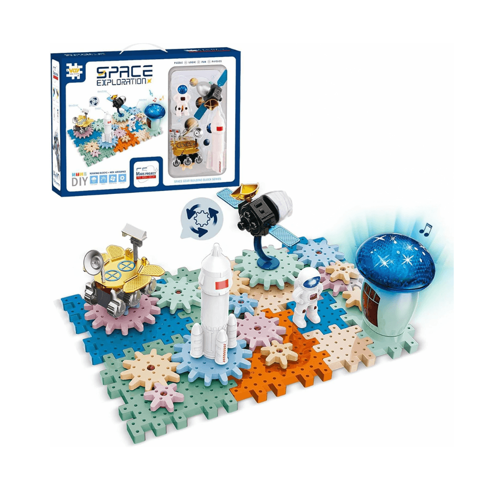 Space Exploration STEM DIY Rotating & Gear Building Blocks Set No.16531