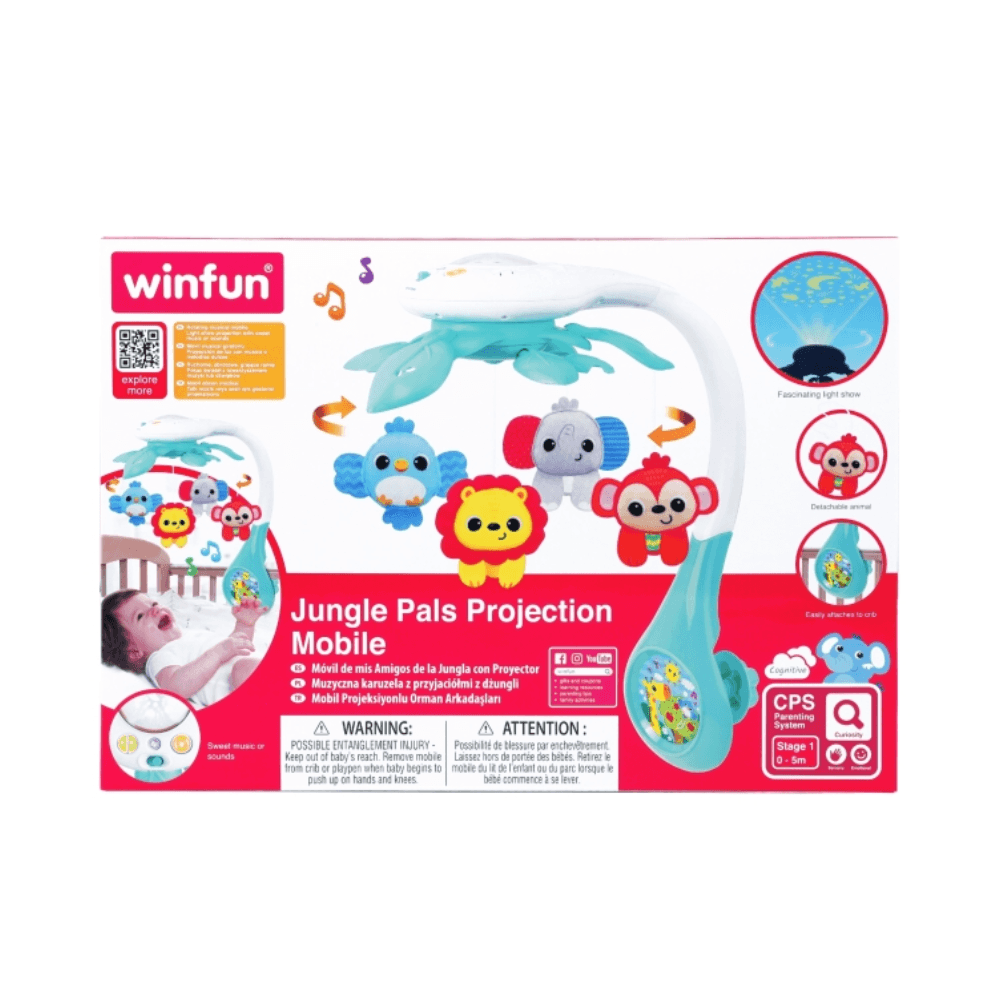 Winfun Jungle Pals Projection Mobile 56cm 0-5 Months