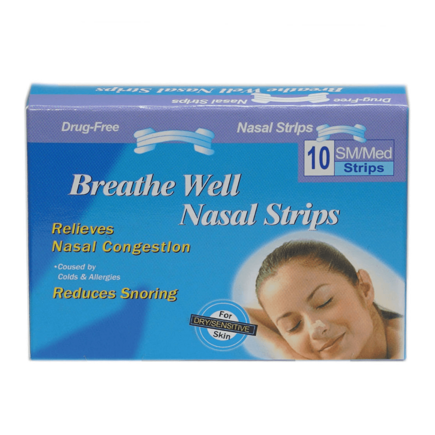 Breathe Well Nasal Strips 10S