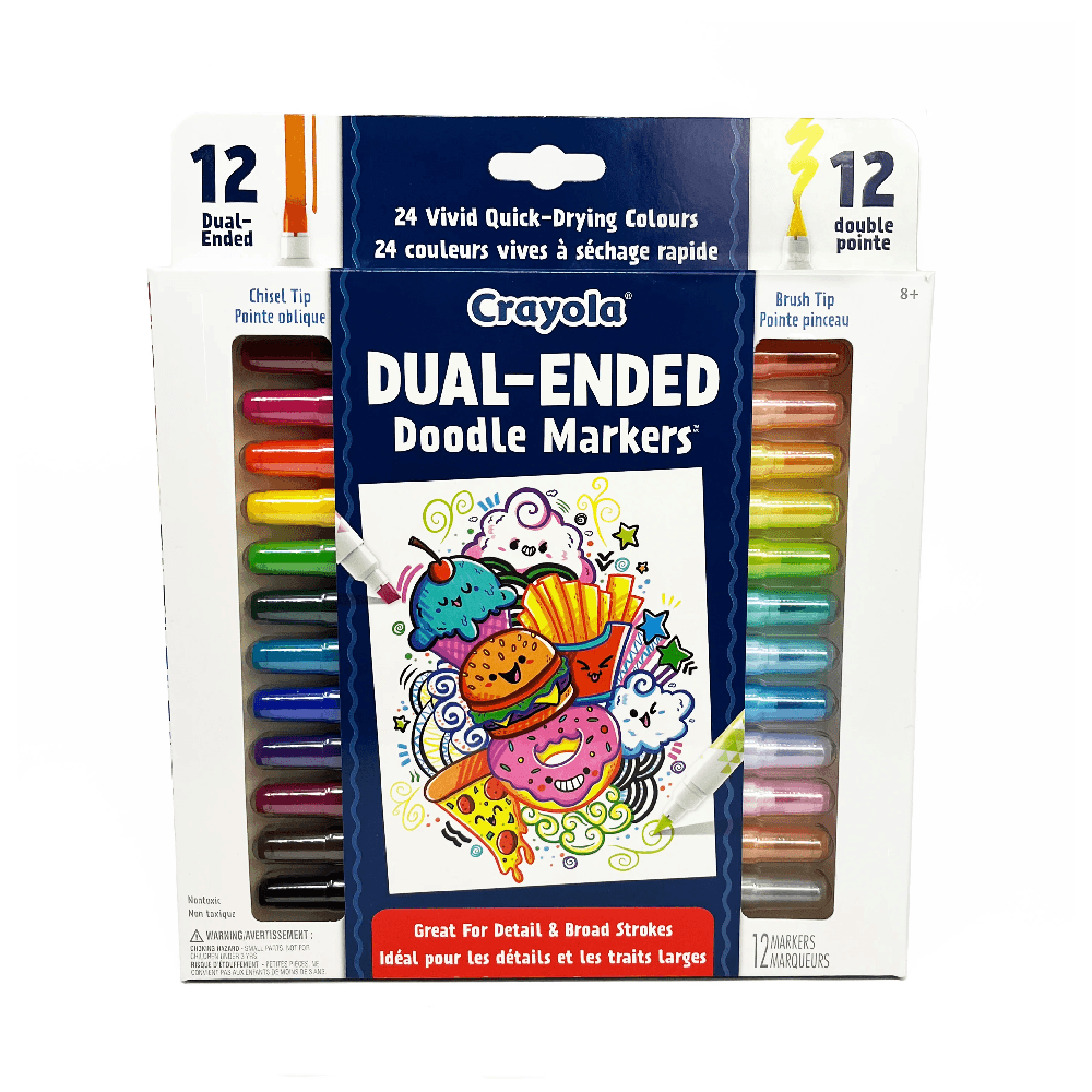 Crayola Dual Ended Doodle Markers 8+ Years 12Pcs