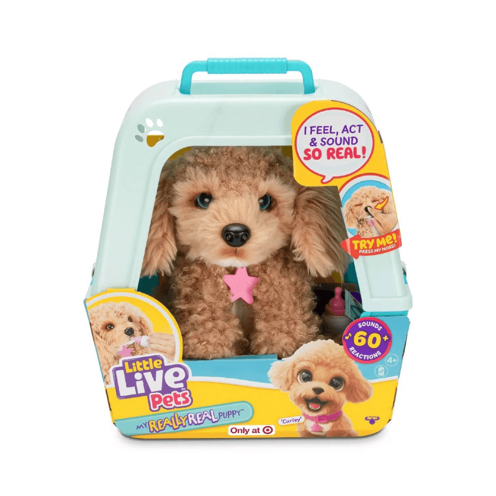 Little Live Pets My Really Real Puppy Curley The Cavoodle Interactive Toy Assorted 4+ Years