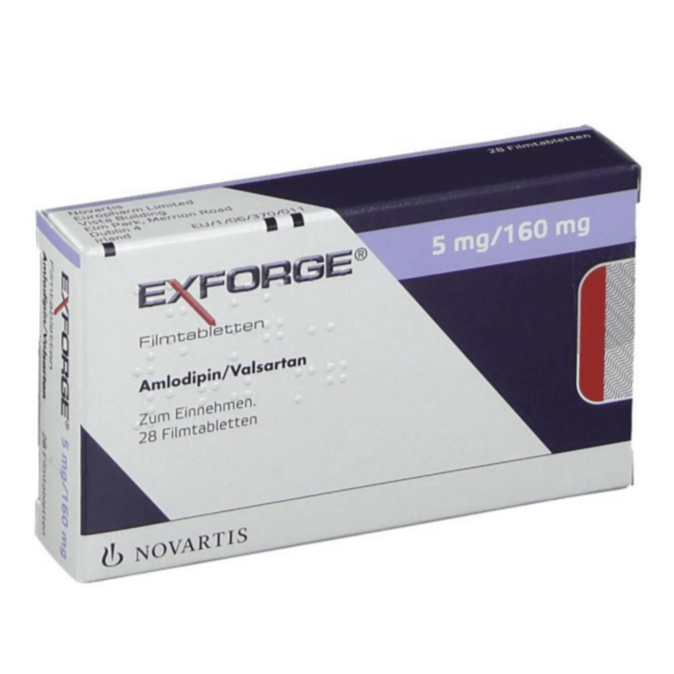 Exforge 5/160Mg Tab 28S