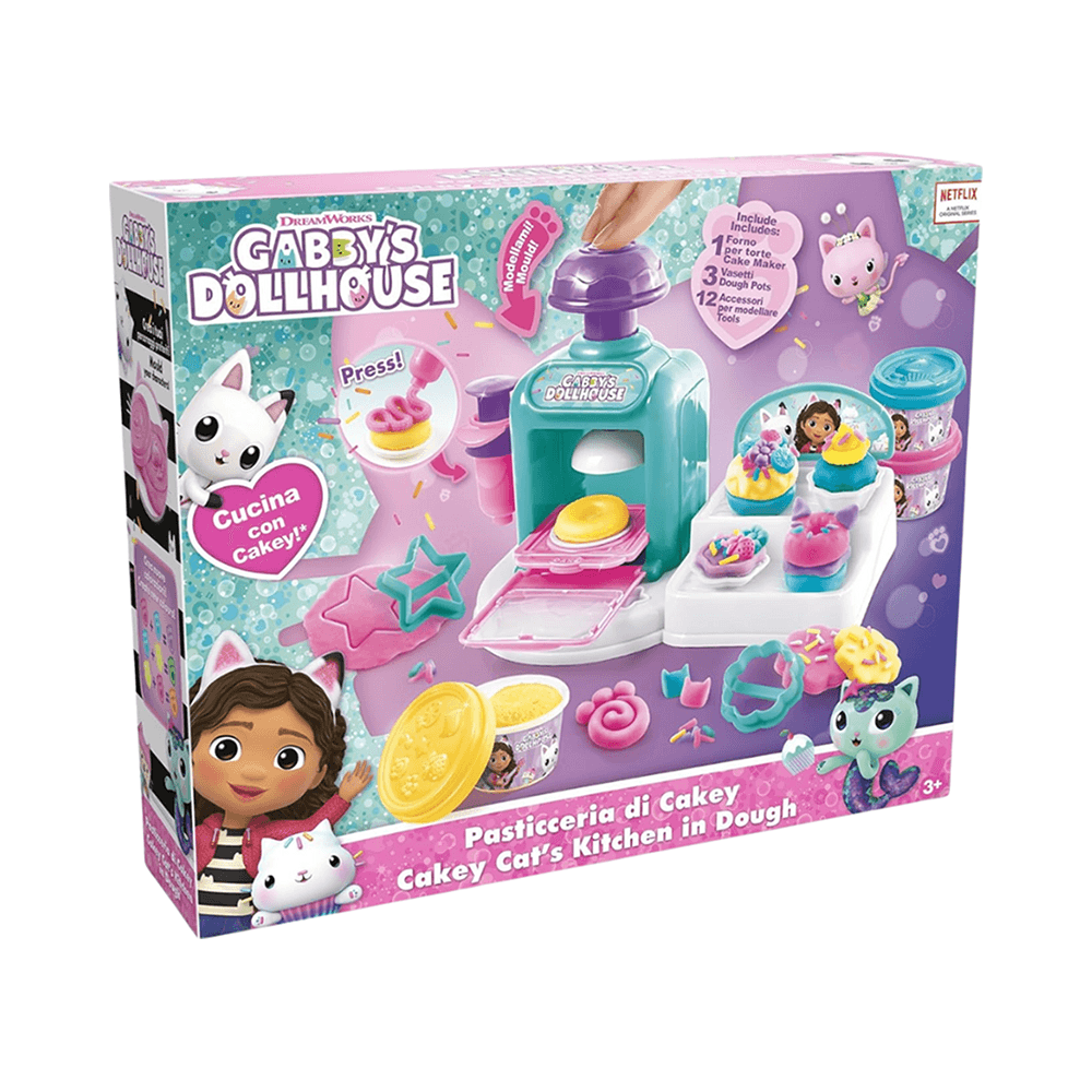 John Adams Gabby's Dollhouse Cakey Cat's Kitchen In Dough