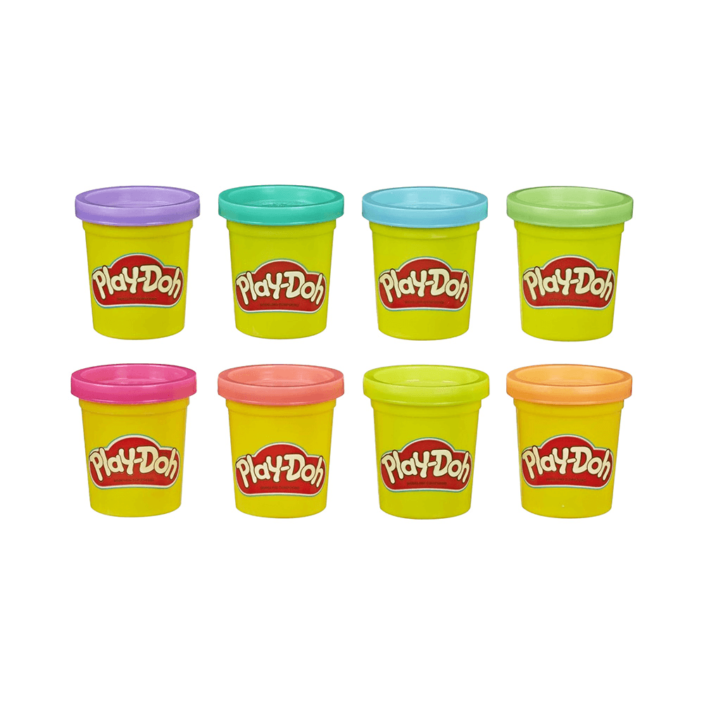 Hasbro Play-Doh Neon Tub Pack 8Pcs