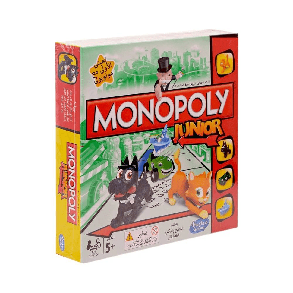 Hasbro Gaming Monopoly Junior Arabic Version Board Game