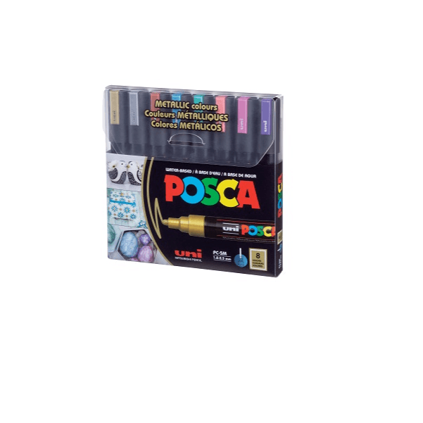 Uniball Set Posca Acrylic Color 8Clr Pc5M-M-08C