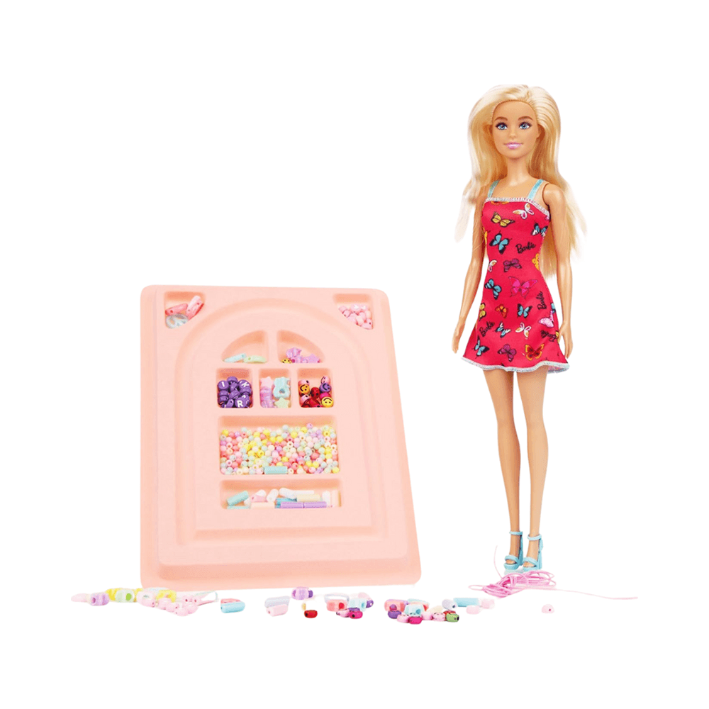 Barbie & Me Paper Beads Jewellery Playset With Doll for 3+ Years 33cm
