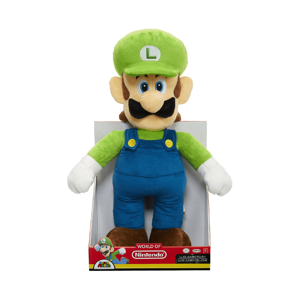 Jakks Nintendo Super Mario Luigi Plush Jumbo 50.8cm