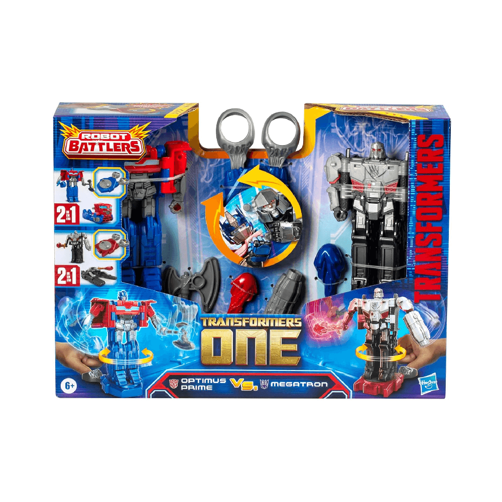 Hasbro Transformers One Robot Battlers Optimus Prime & Megatron Action Figure Pack 11.5cm 2Pcs 6+ Years
