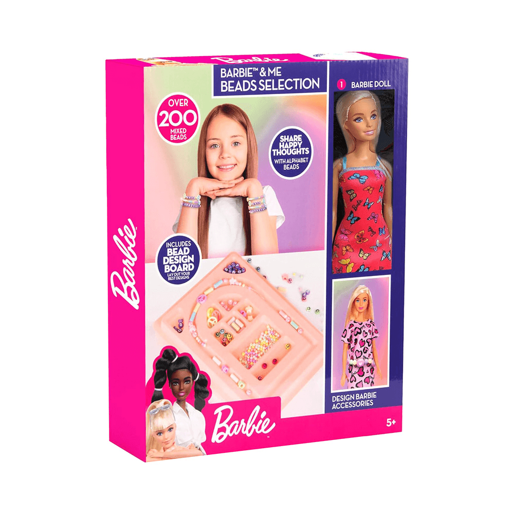 Barbie & Me Paper Beads Jewellery Playset With Doll for 3+ Years 33cm
