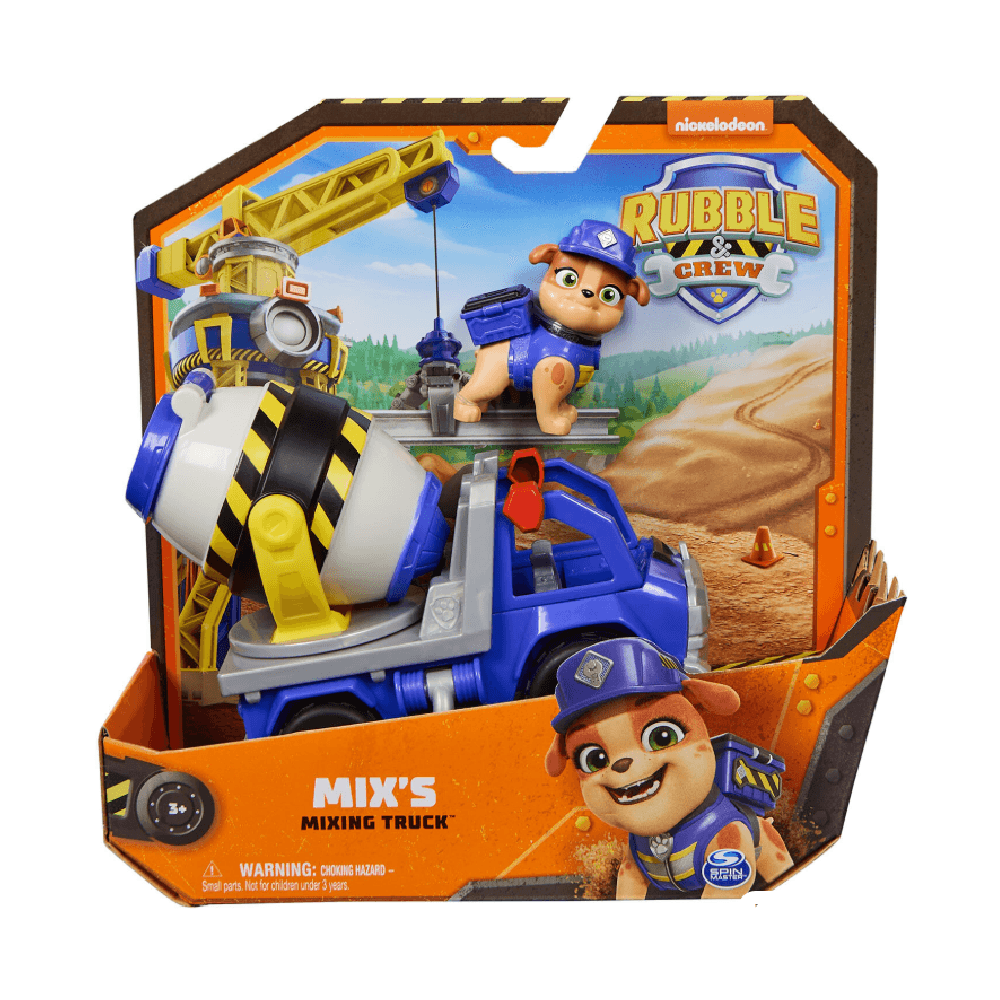 Paw Patrol Rubble & Crew Dump Truck With Action Figure Assorted