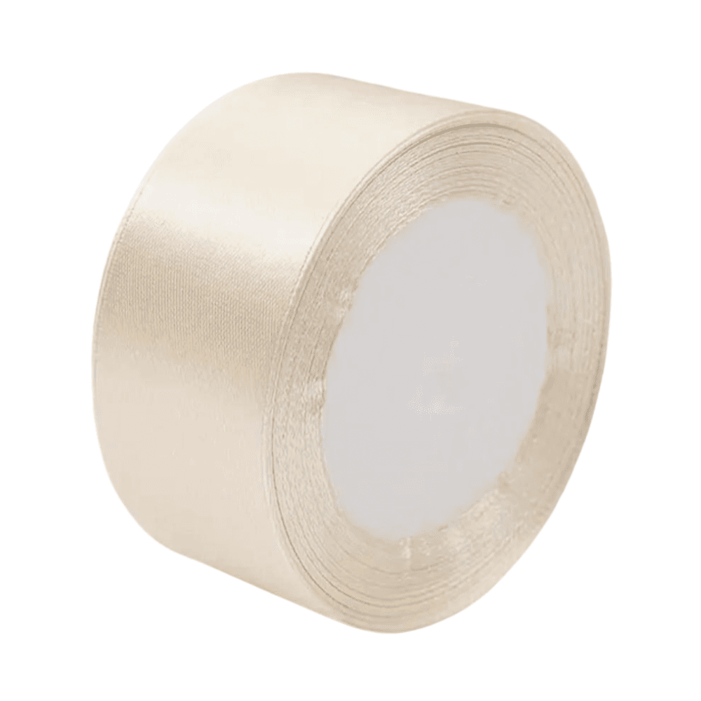 Pearl White Satin Ribbon 25yards