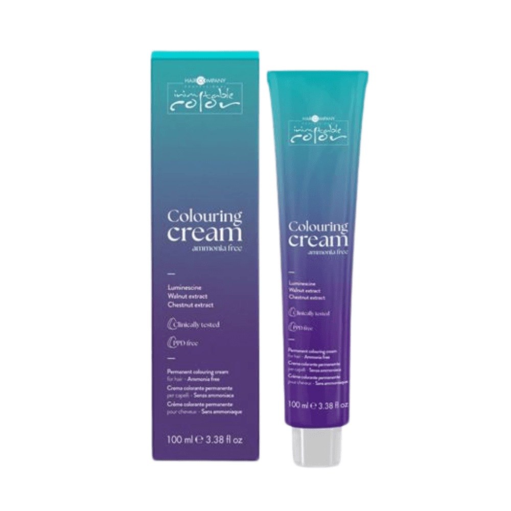 كريم تلوين الشعر Inimitable Color من Hair Company خالي من الأمونيا 6.00 أشقر داكن مكثف 100 مل LB13542+مستحلب مؤكسد 20% (6%