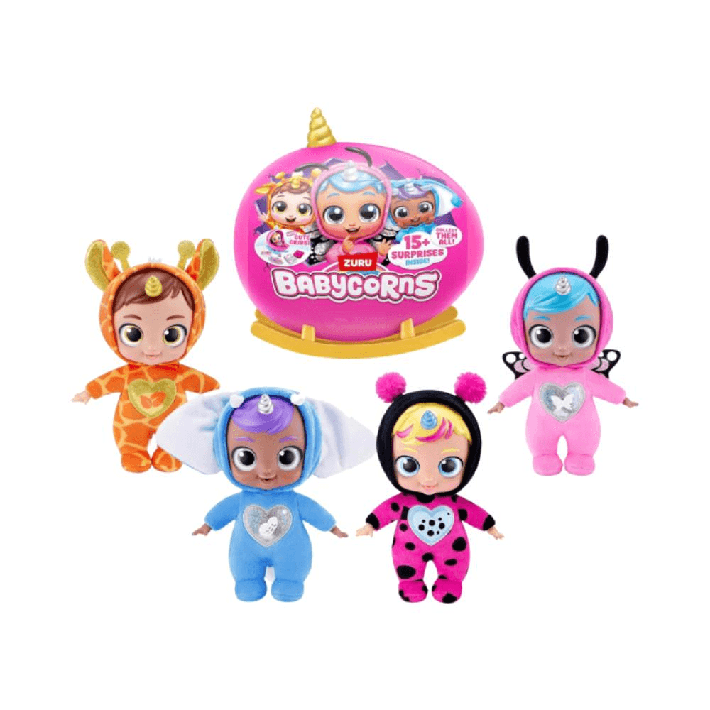 Zuru Babycorns Magical Surprise Plush Doll for 3+ Years - Assorted 24cm