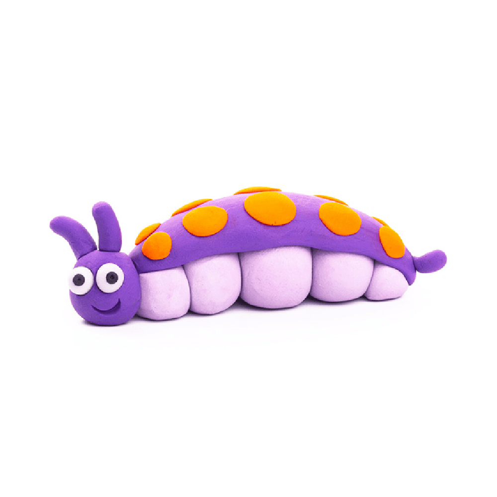 Hey Clay Bugs: Spider, Caterpillar, Mantis Air-Dry Clay DIY Kit 6Pcs