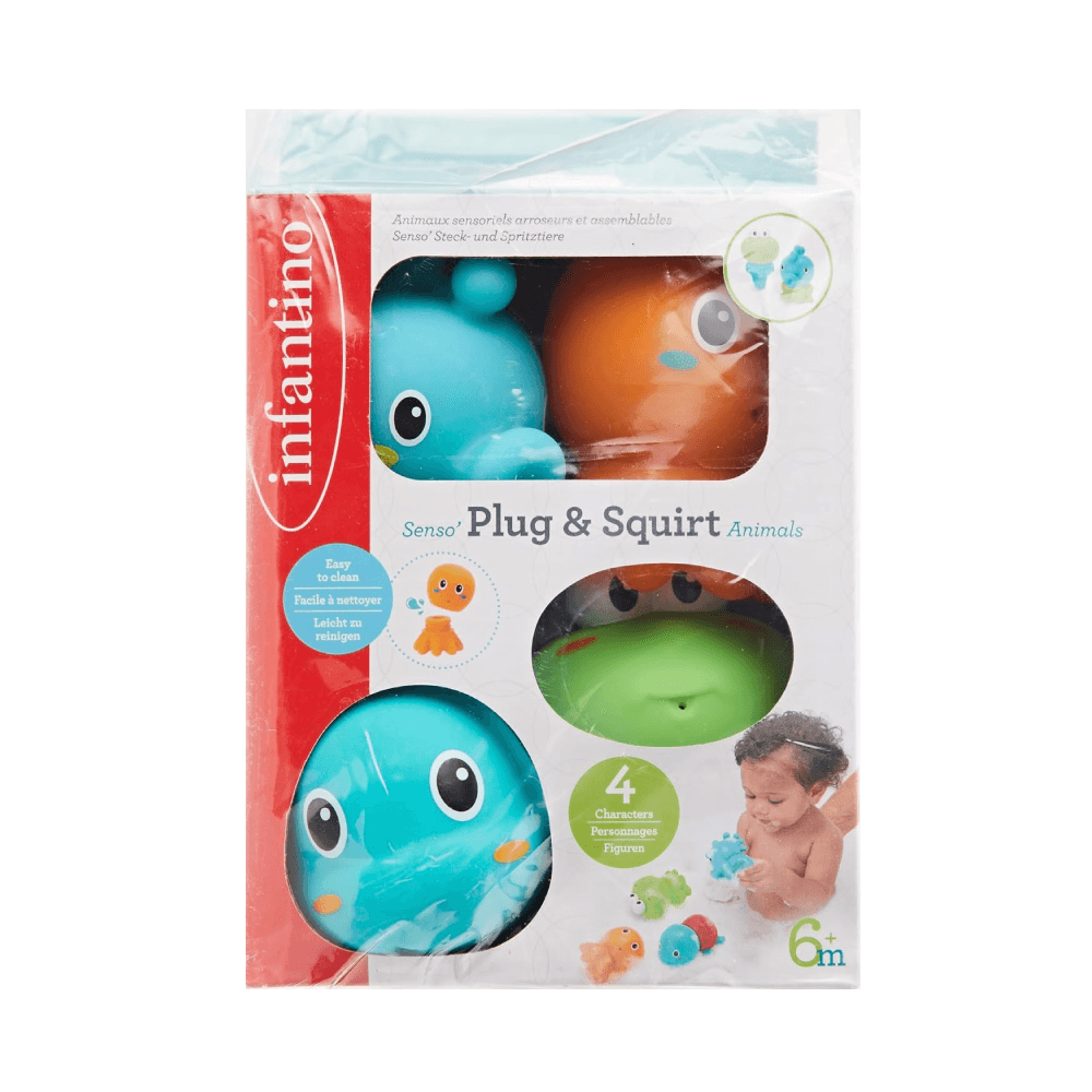Infantino Senso Plug & Squirt Aquarium Toy 8Pcs