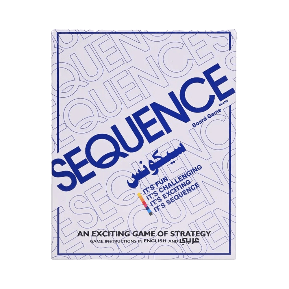 Sequence Board Game Strategy With Cards & Chips Hard Board Large Size 70x55cm 16664