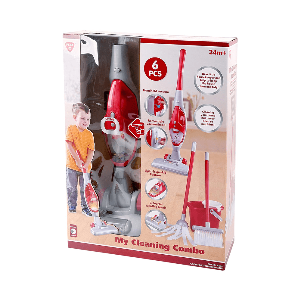 Play Go Battery Operated My Cleaning Combo Toy Set 6Pcs