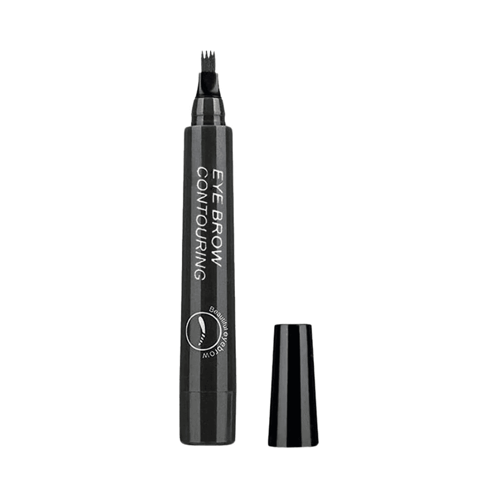 Waterproof Liquid Eyebrow Pen: Long-Lasting, Smudge-Proof Brow Makeup (Black 5)