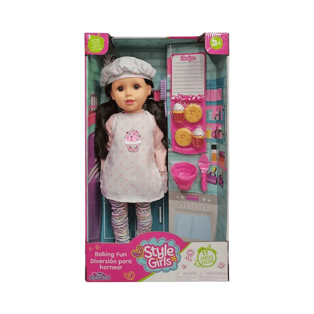 Baby Maziuna Style Girls Baking Fun Playset for 3+ Years 45.72cm