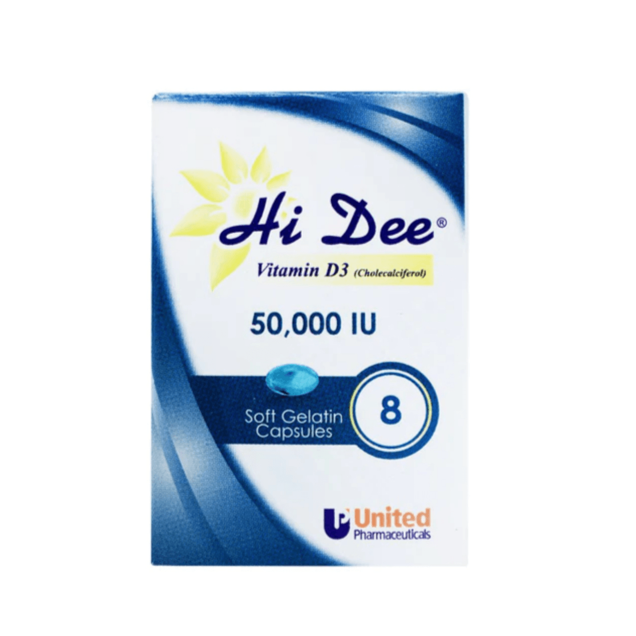 Hi Dee Vitamin D3 50000Iu Caps 8`S