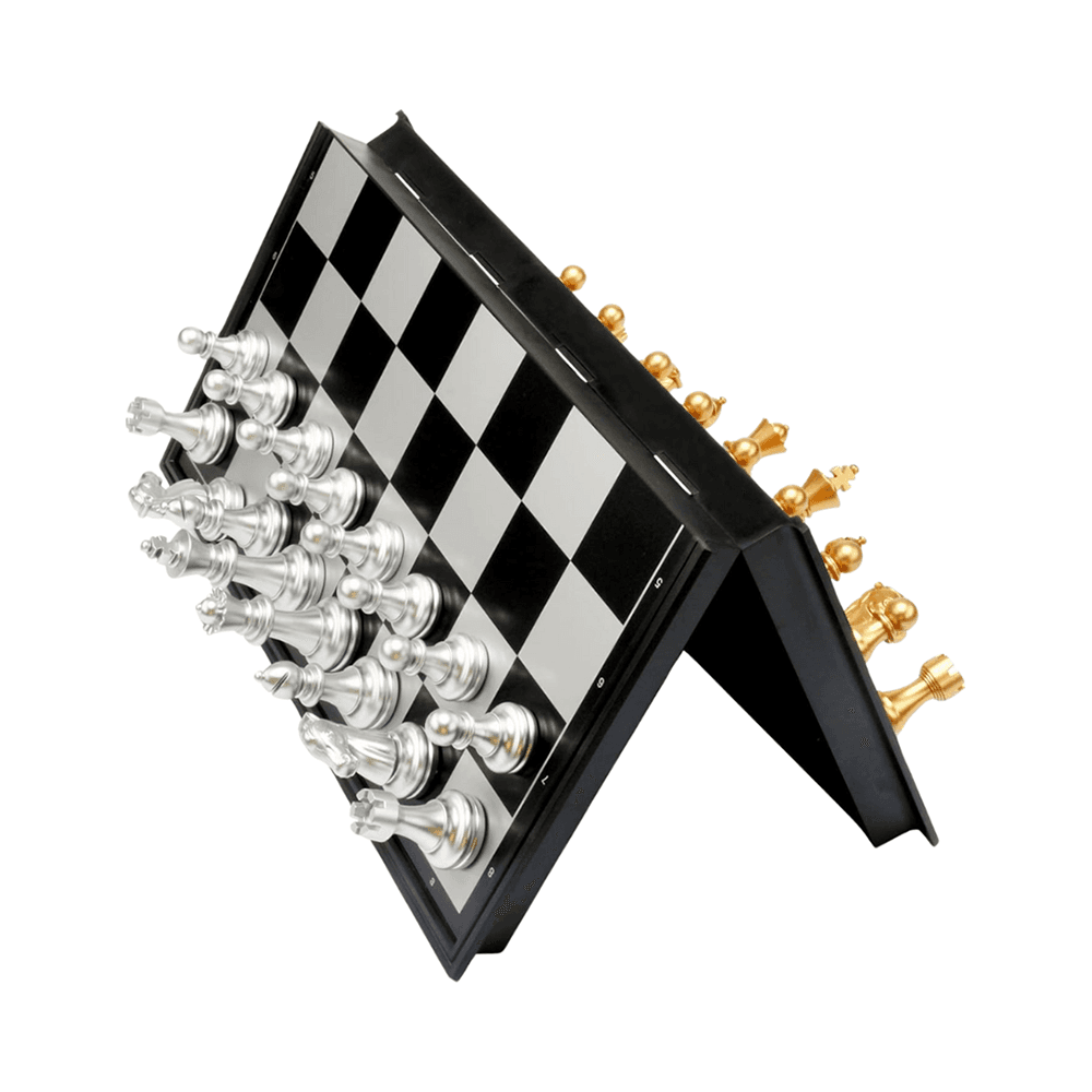 Magnetic Chess Board Game - Gold
