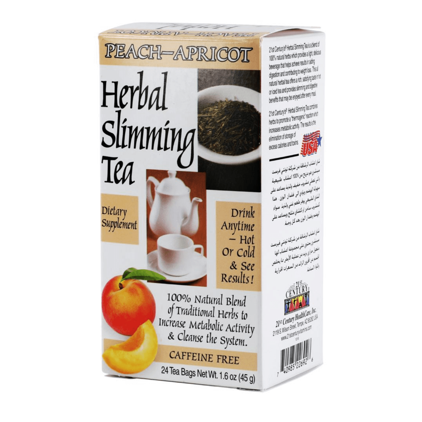 21 Ch Slimming Tea Peach Apricot 24`S