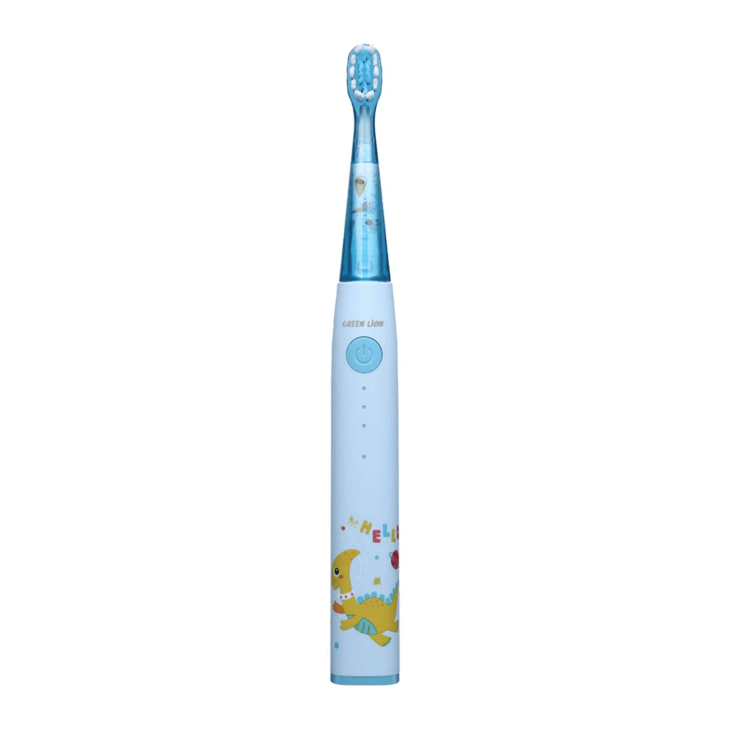 Green Lion Kids Electric Toothbrush With 3 Function Modes, 60 Days Working Time, Food-Grade Bristles, Waterproof, Shining Lights, 500Mah Battery Capacity - Blue