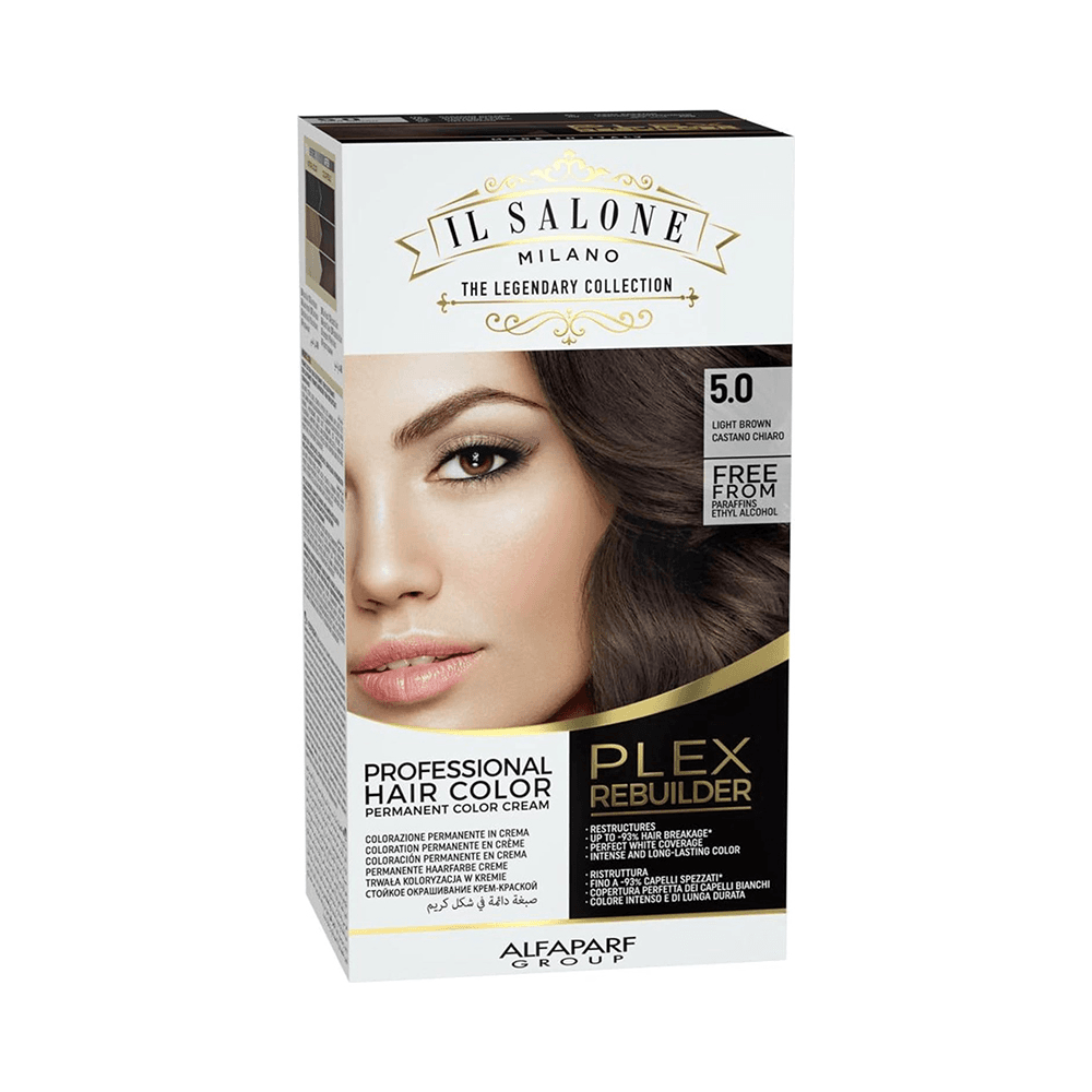 AlfaParf Plex Rebuilder Permanent Hair Color no: 5 Light Brown