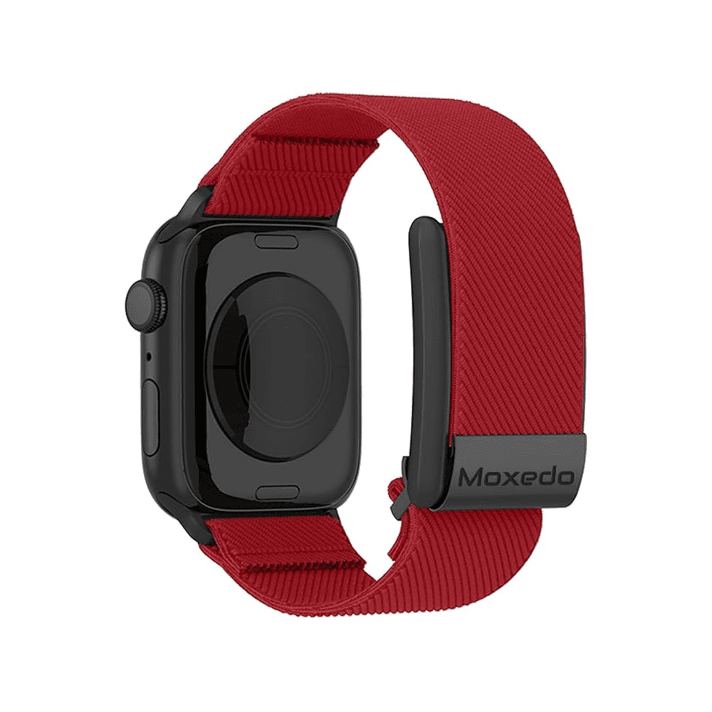 Moxedo Hybrid Strap For Apple Watch & Whoop Comfortable & Practical Design Red