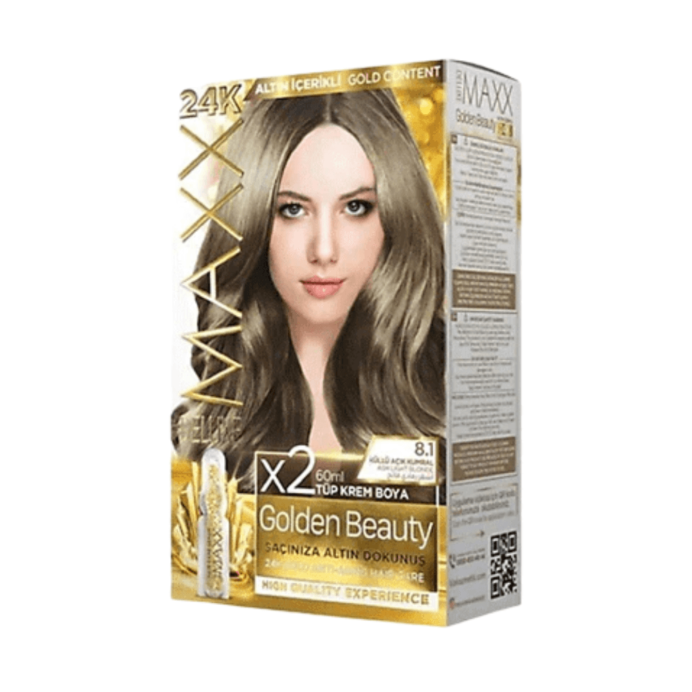 Maxx Golden Beauty Hair Color 8.1 Ash Light Blonde