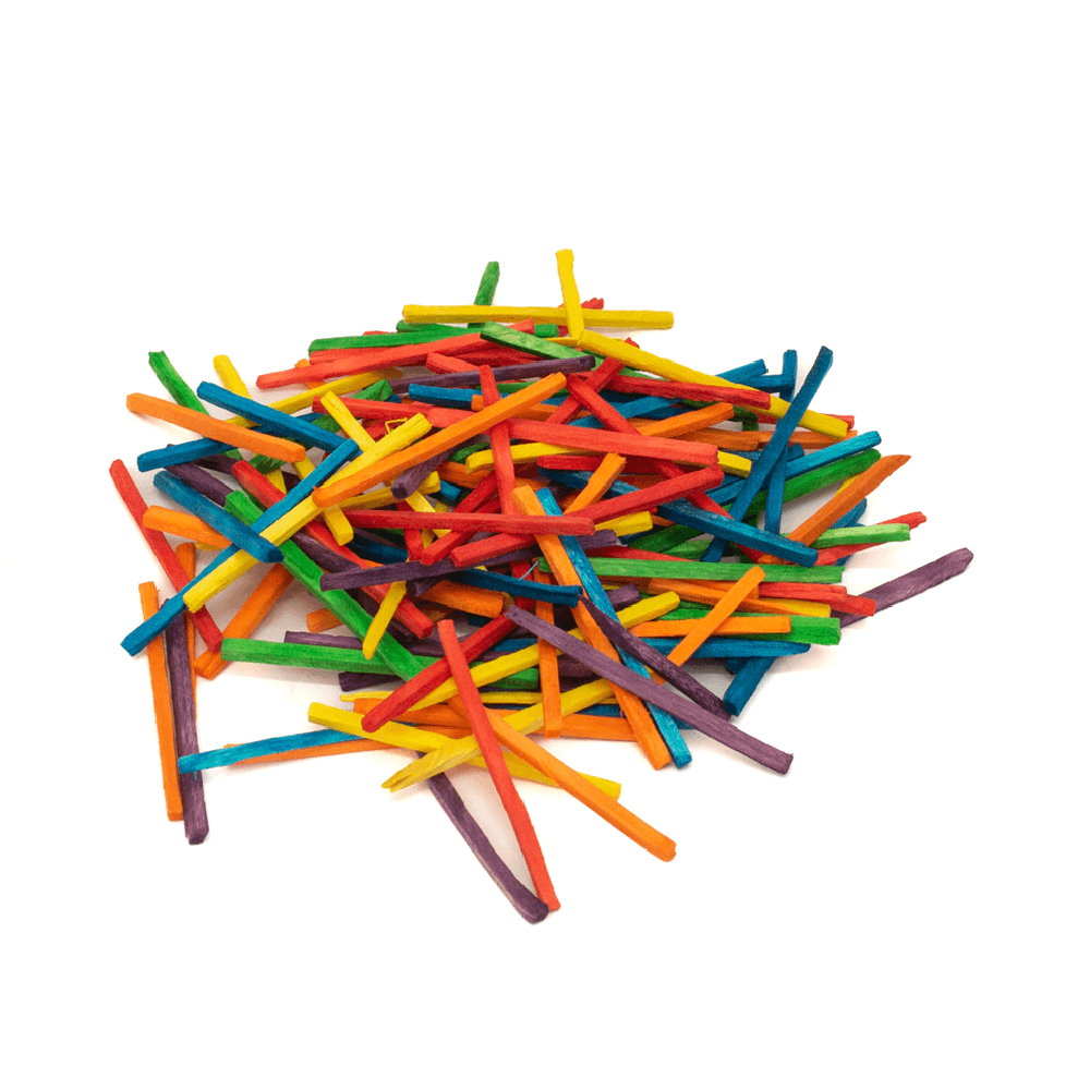 Colorful Wooden Math Sticks Packet 100Pcs