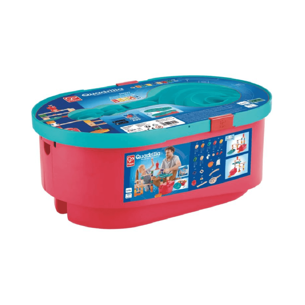 Hape Quadrilla Stack Track Bucket Set