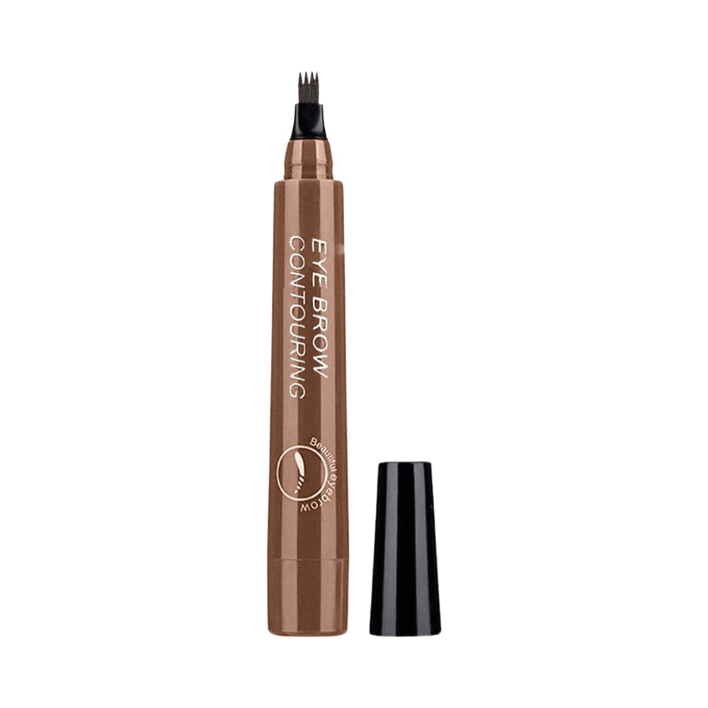 Waterproof Liquid Eyebrow Pen: Long-Lasting, Smudge-Proof Brow Makeup (Dark Brown 2)