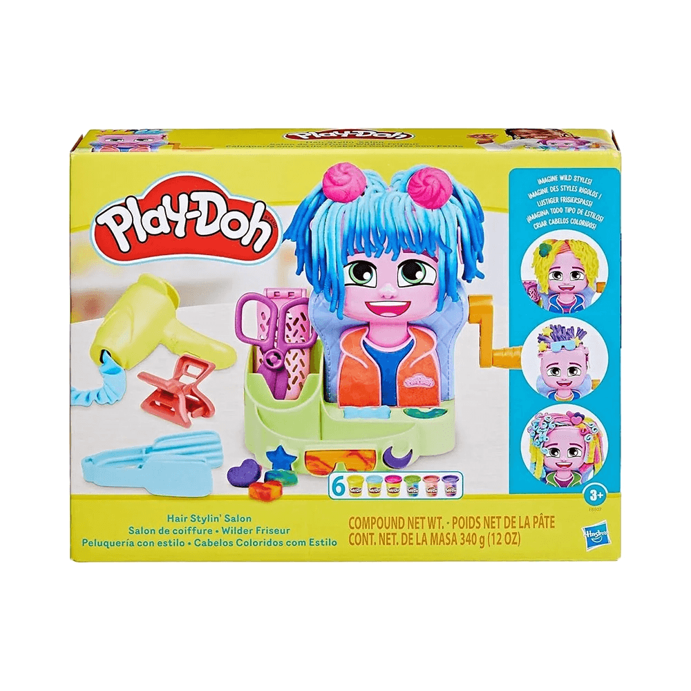 Hasbro Play-Doh Hair Stylin' Salon Playset 15Pcs