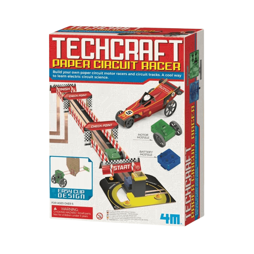 4M Techcraft Paper Circuit Racer Kit 21 x 28 x 6cm