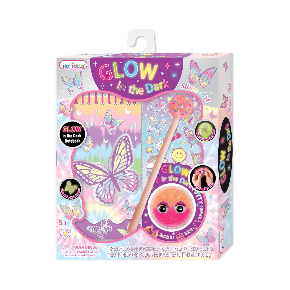 Hot Focus Glow-In-The-Dark Slime Art Set